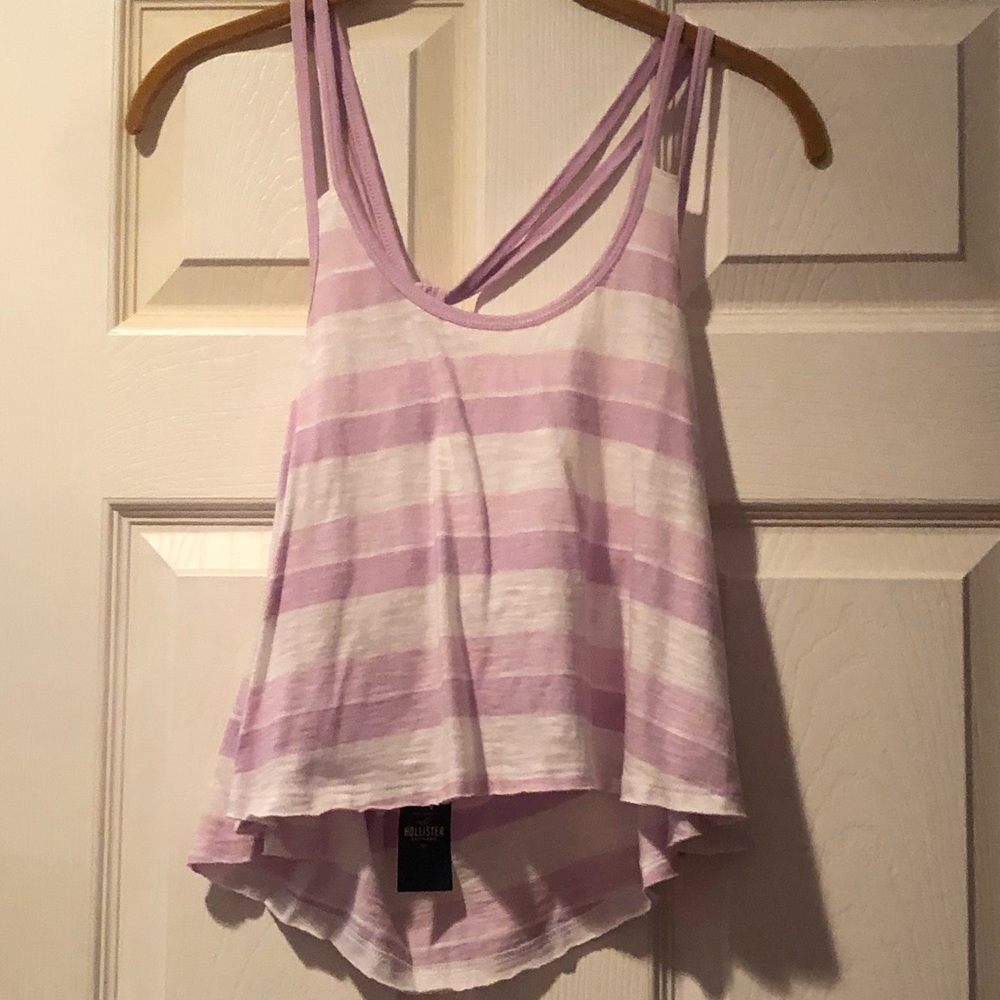 Hollister Cropped Striped Tank Top